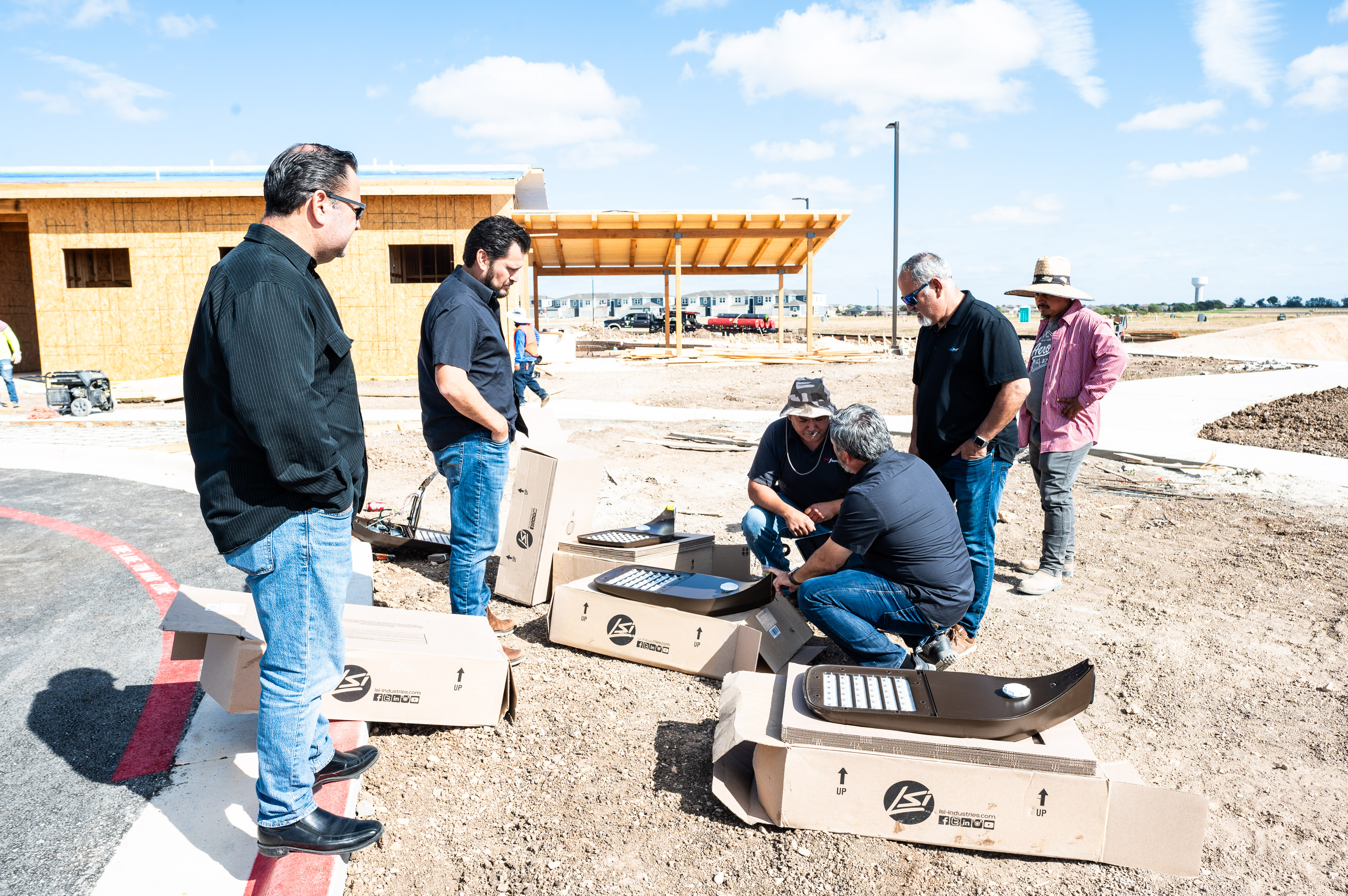 Crew at work