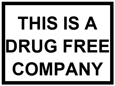 This is a Drug Free Company