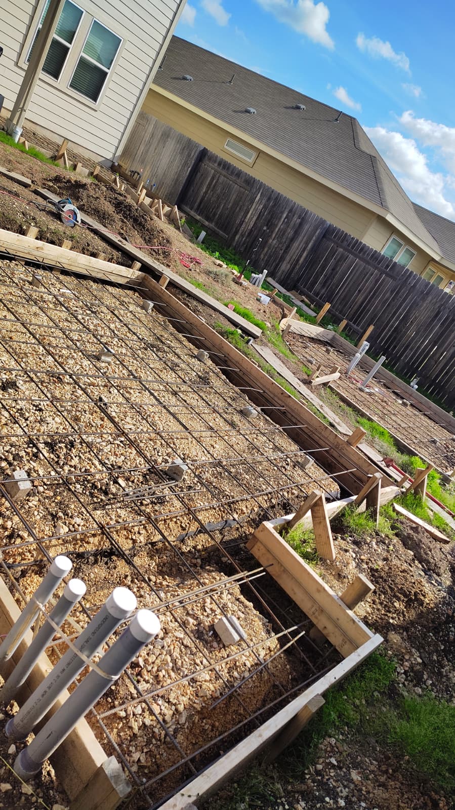 Foundation & rebar work