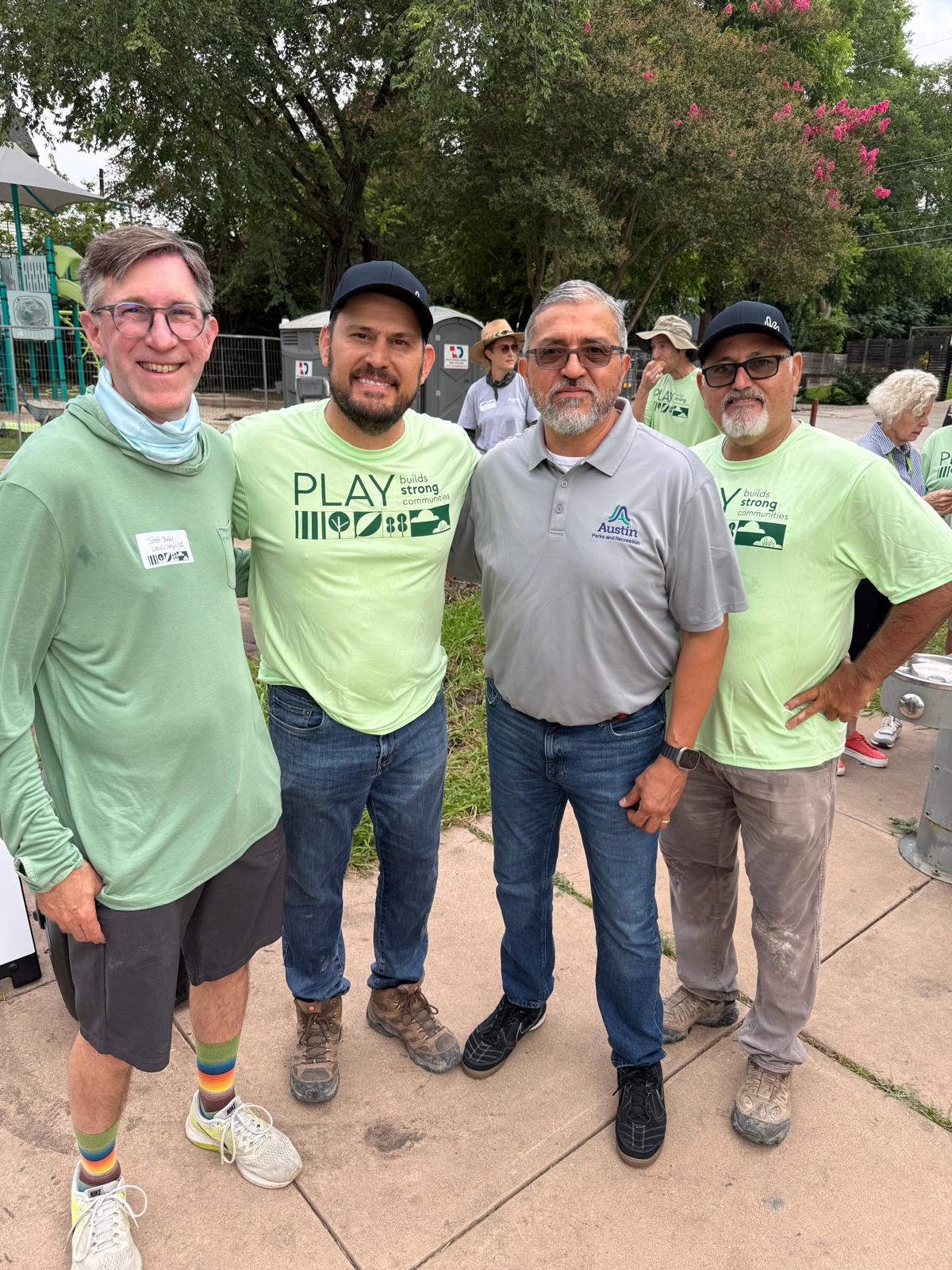 Evander and Austin Parks team portrait